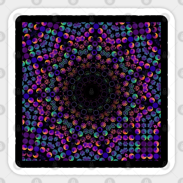 Rose Curve Hendecagon Kaleidoscope | Generative Art Sticker by aRtVerse